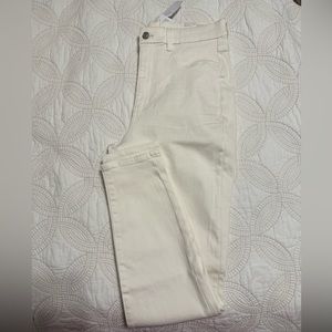 White high rise jeggings